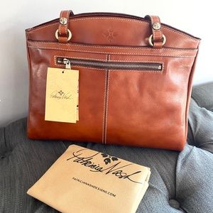 NWT Patricia Nash genuine leather poppy tote